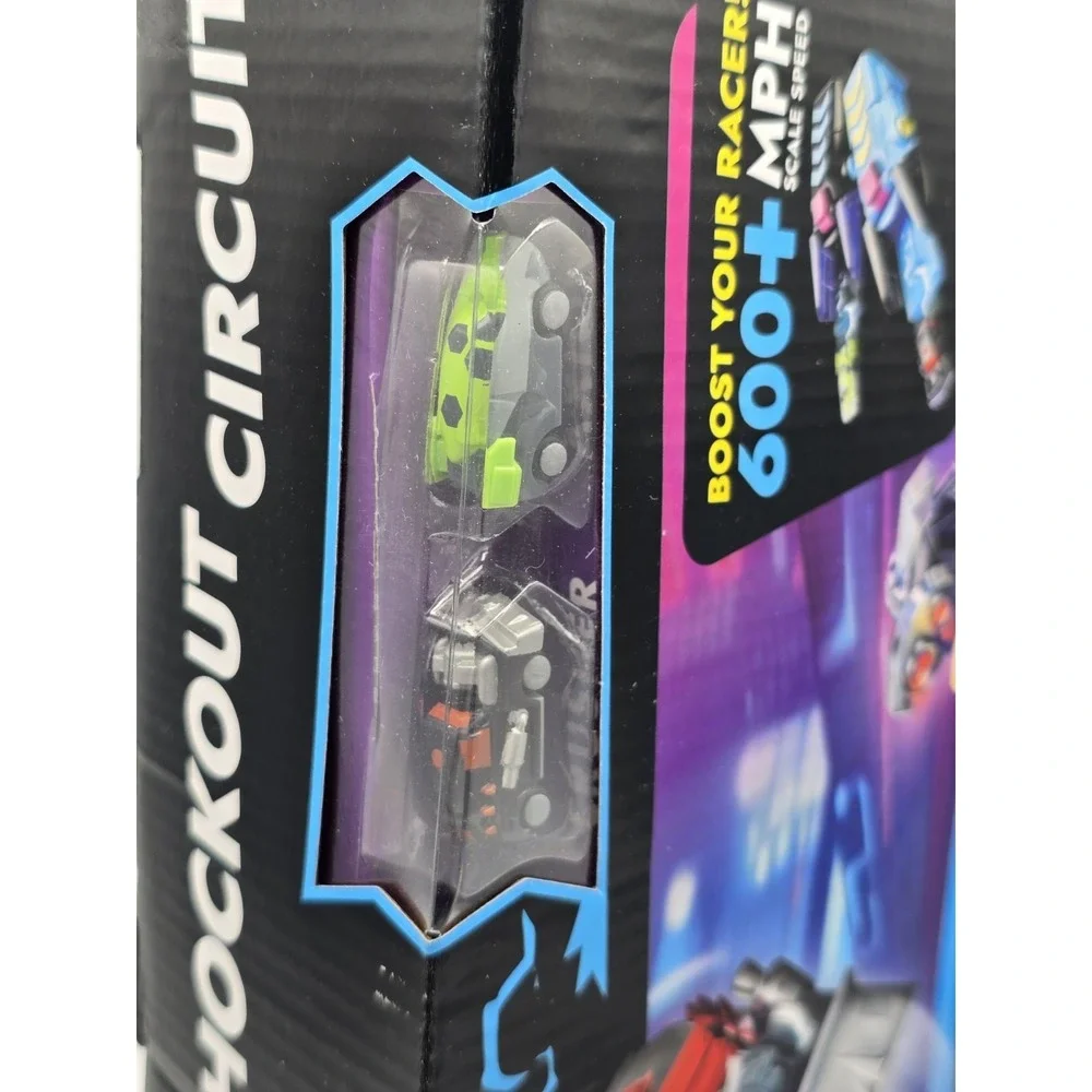 Hyper Burst Shockout Circuit Playset Race and Battle! Over 600+ MPH Scale Speed!